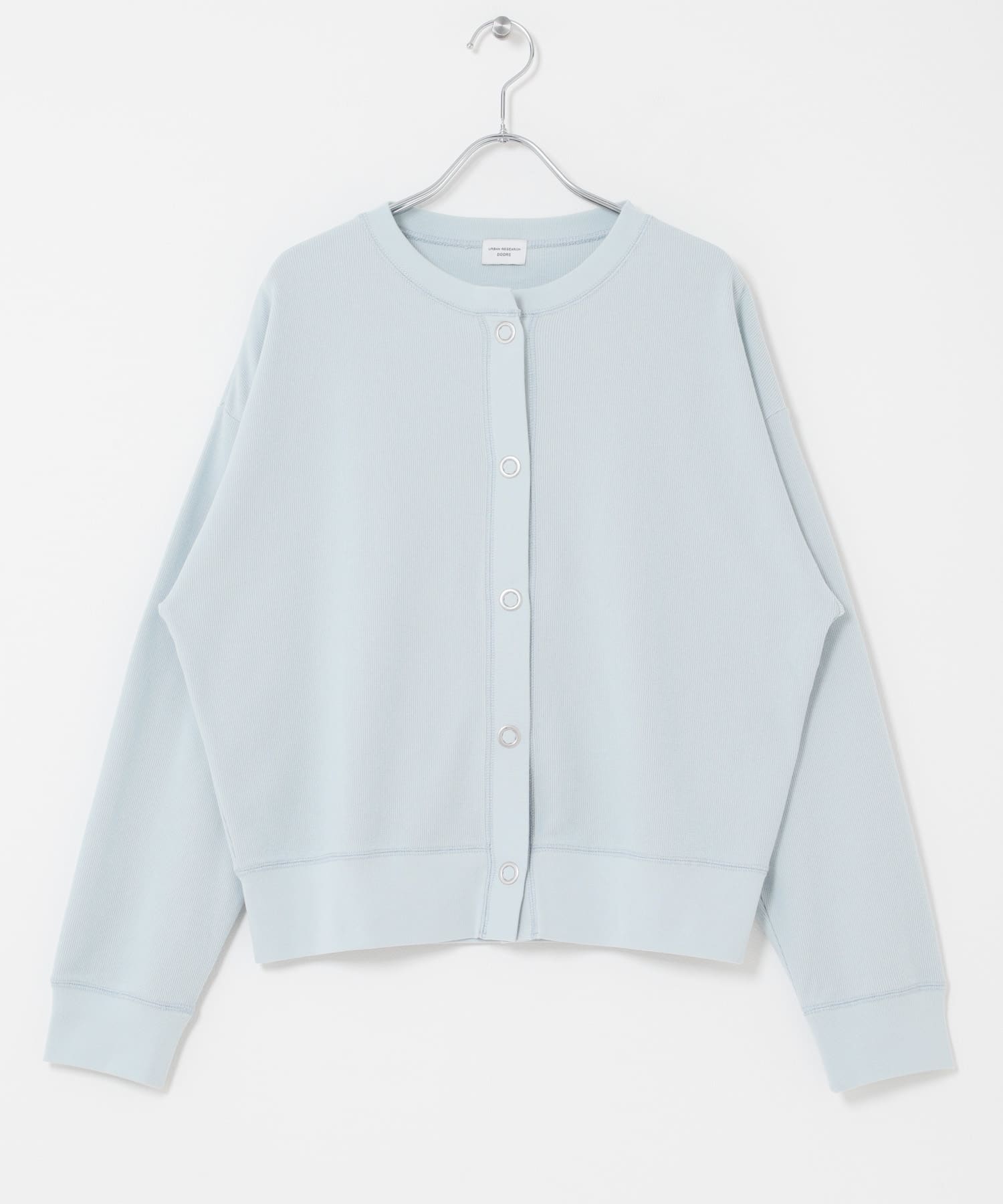 輕盈圓編羅紋開襟衫