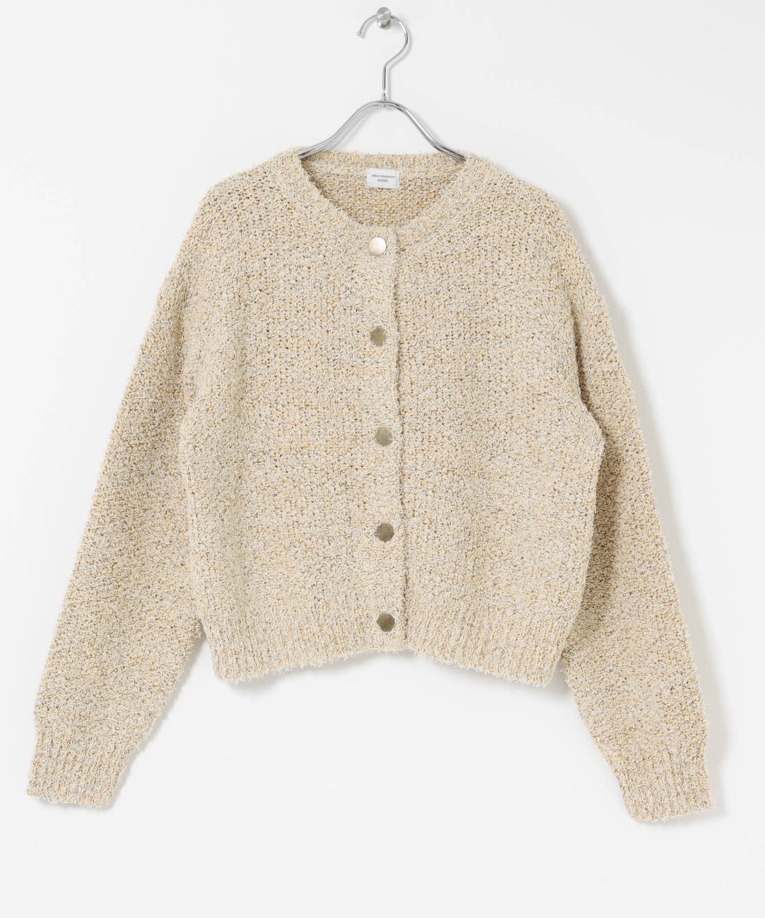 混色紗針織開襟衫