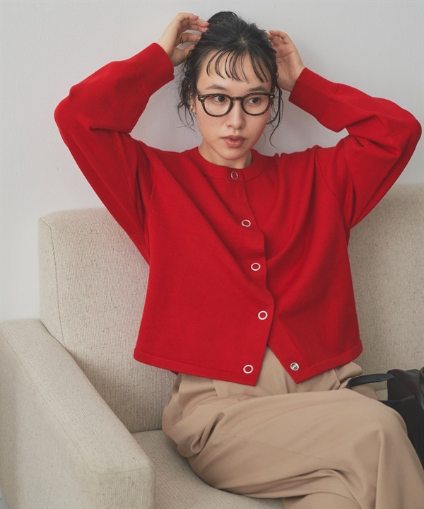 【新色追加】『UR TECH 200日針織』壓扣設計開襟衫