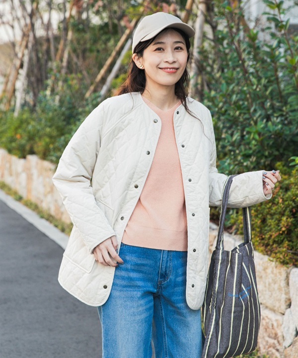 吉貝木棉絎縫中長版夾克