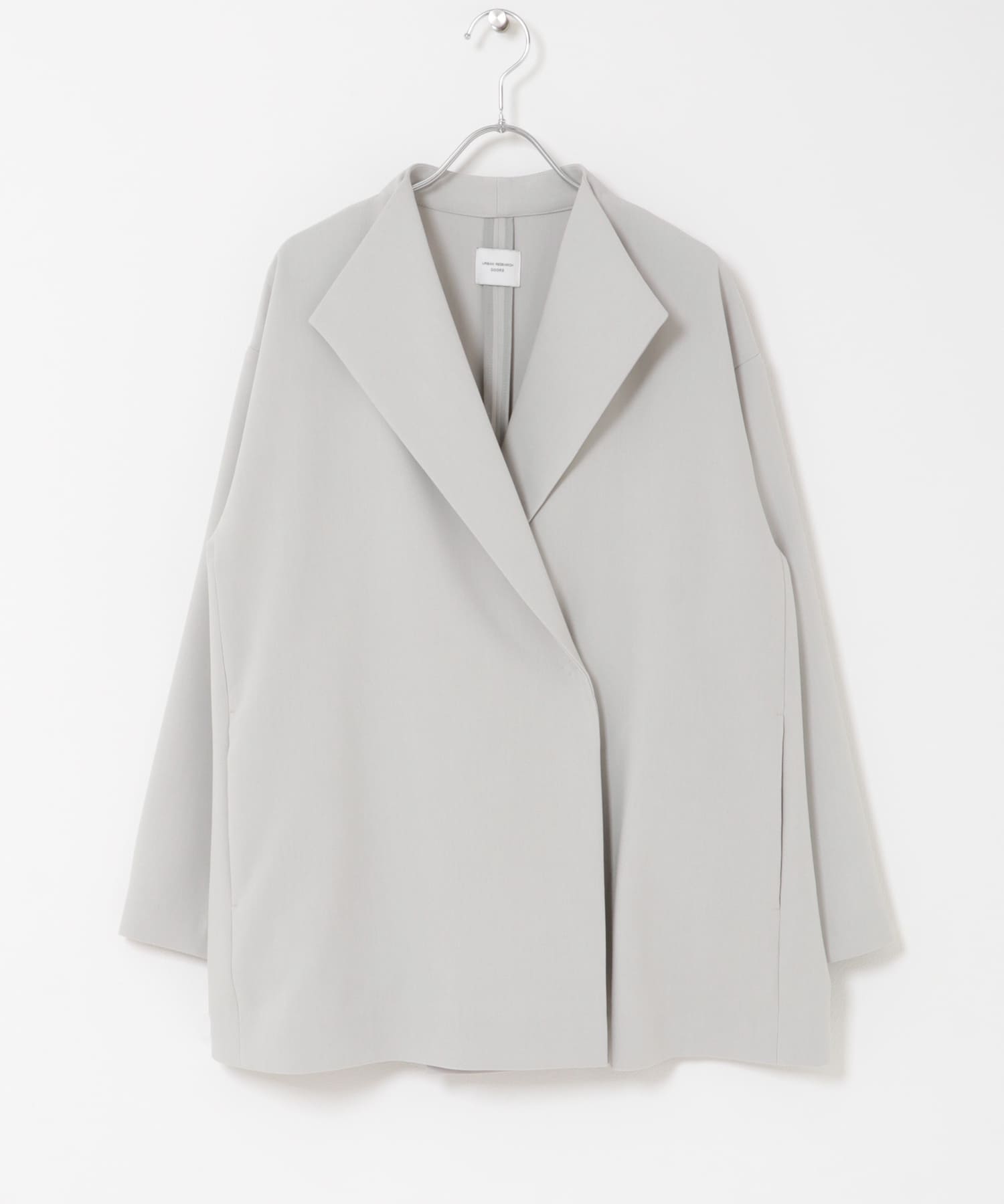 雙層織物短版大衣