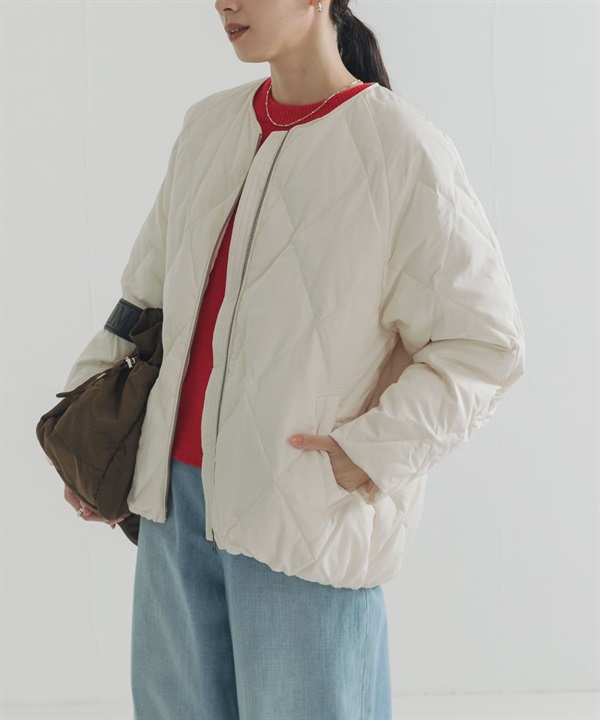 繭型絎縫羽絨外套