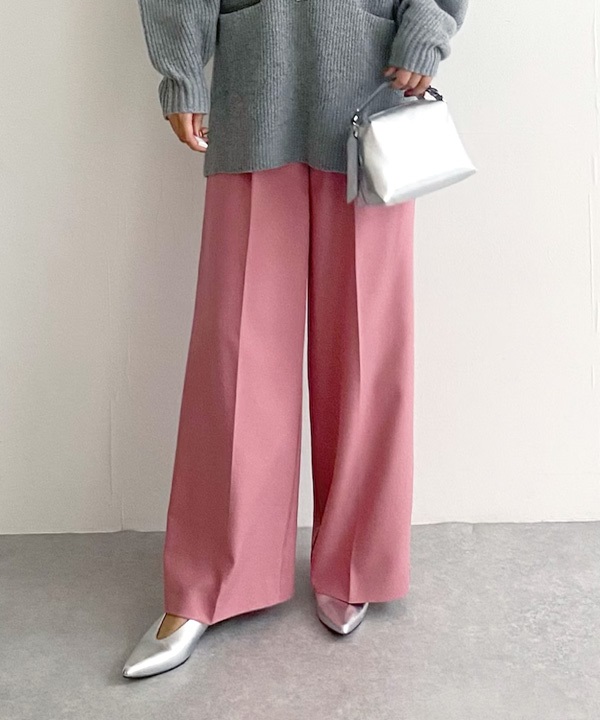 EASY CARE打褶輕便長褲