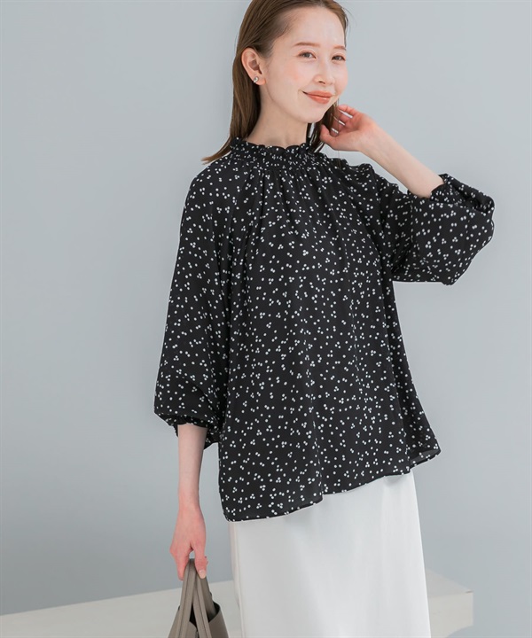 可水洗不規則點點罩衫