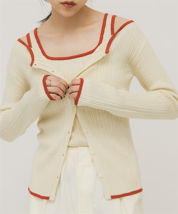 【成套組合】2WAY針織背心 x 開襟衫