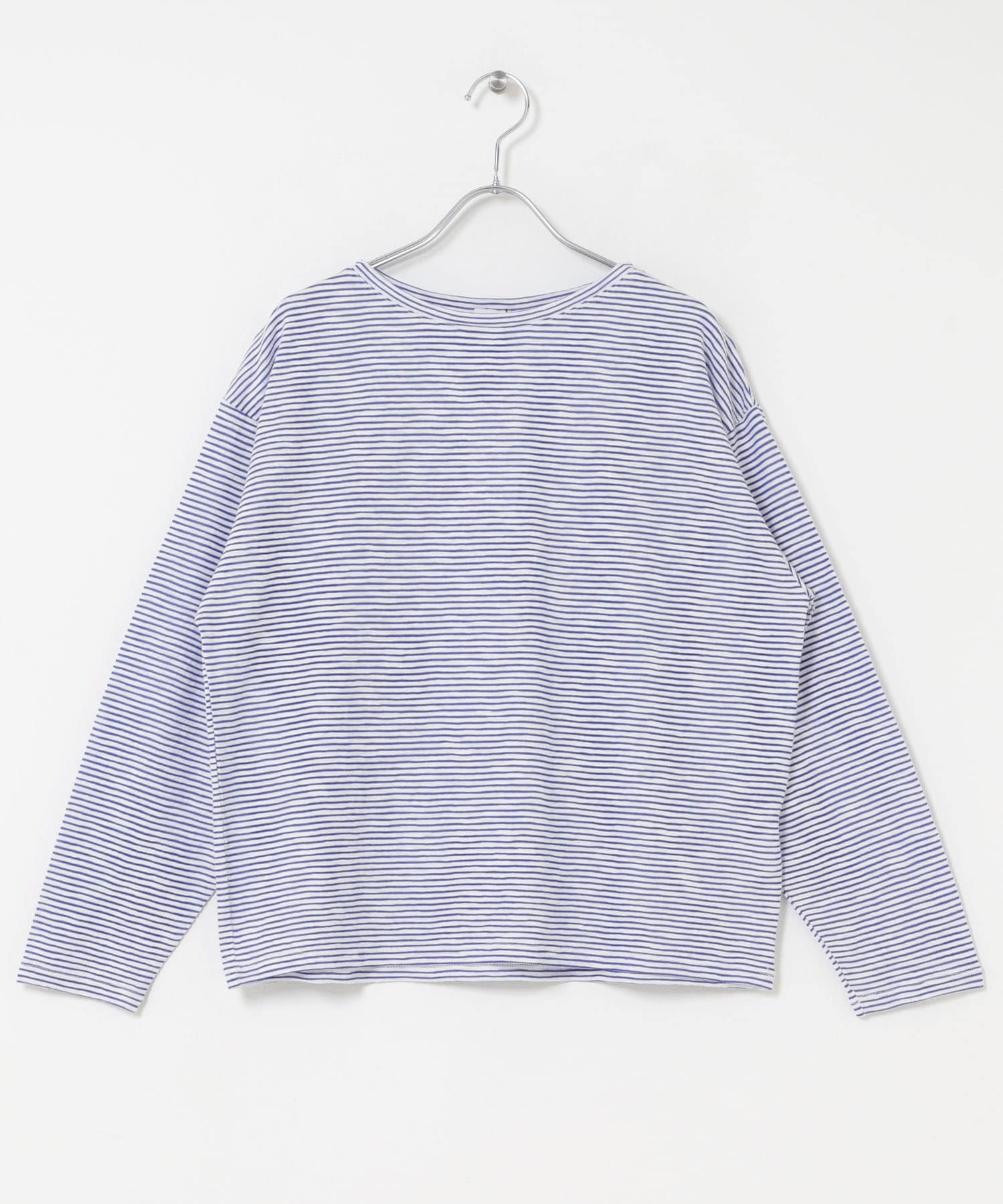 粗節紗細橫紋T恤