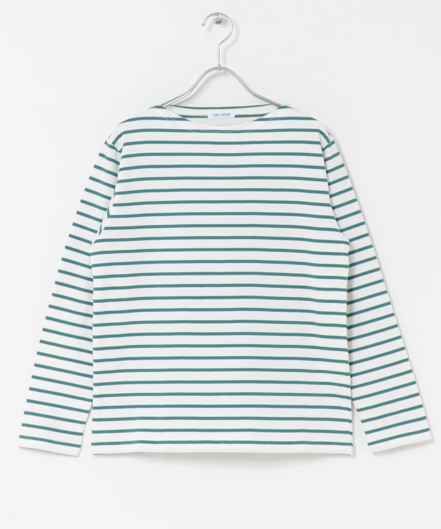 FORK&SPOON 船型領橫紋上衣