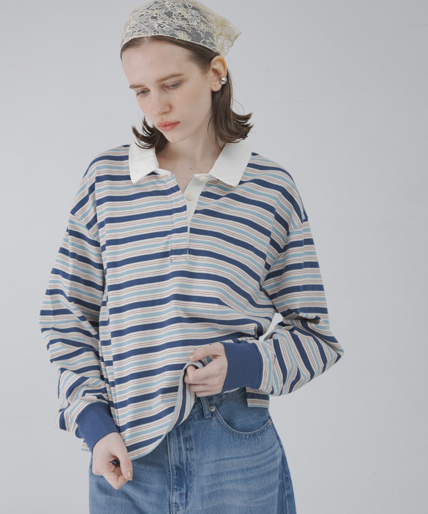 多彩橫紋橄欖球衫