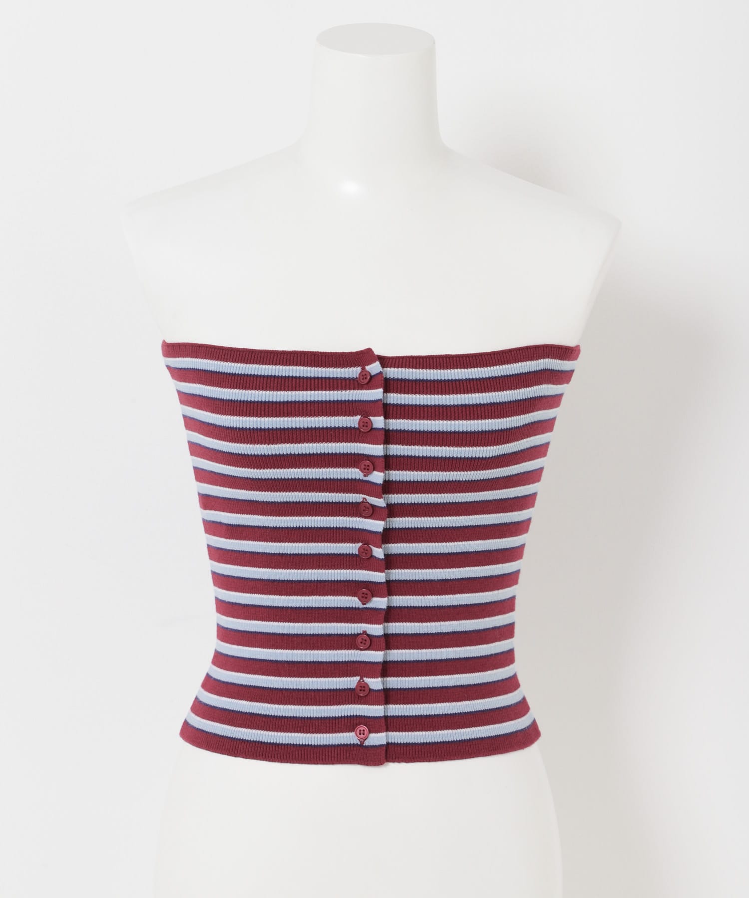 多彩橫紋針織背心