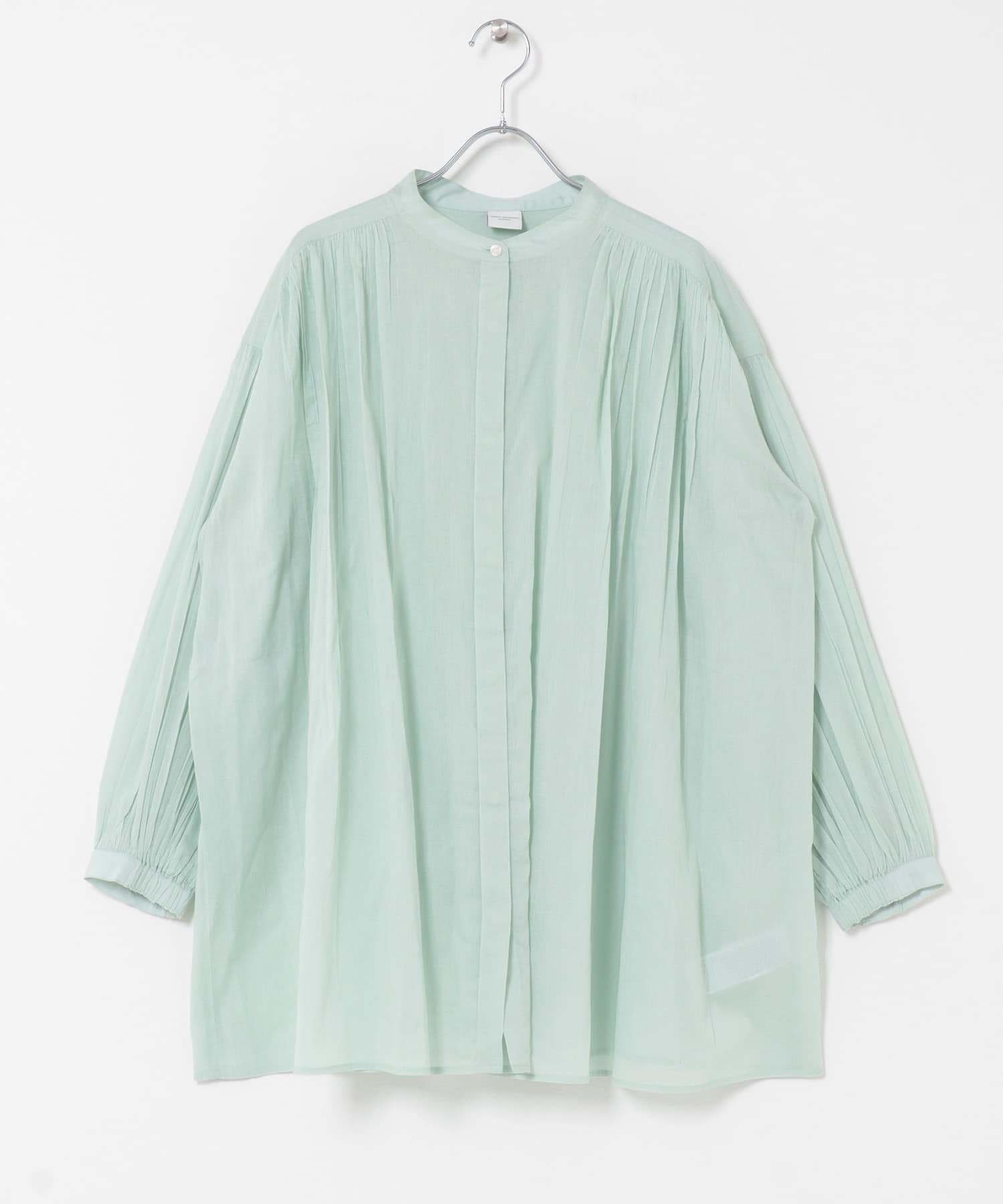 棉質巴里紗碎褶罩衫