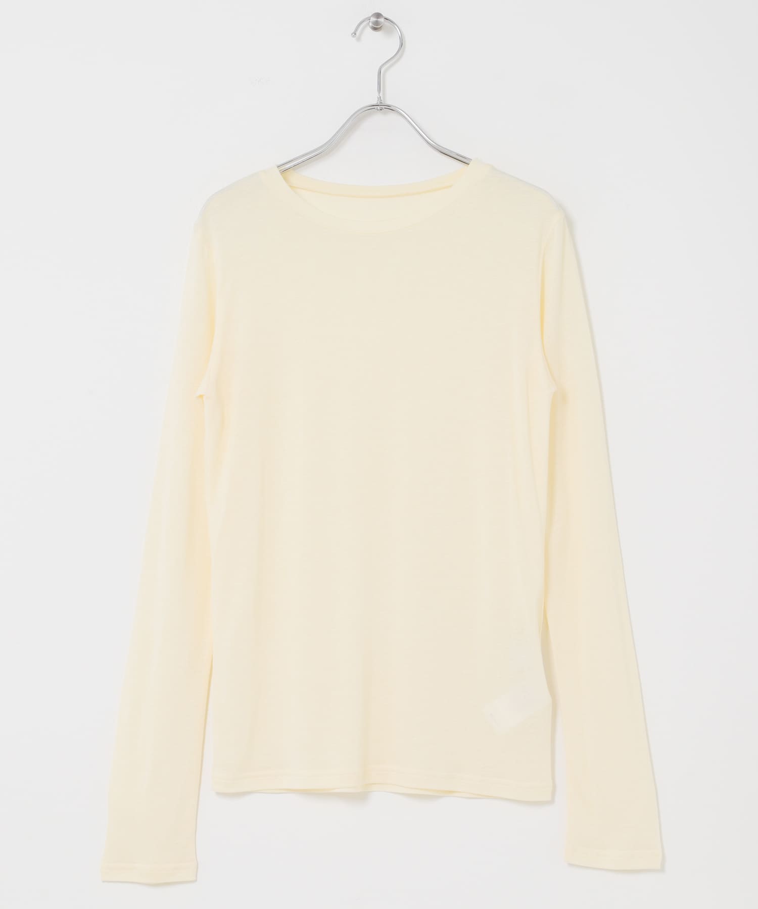 混麻料透膚長袖T恤