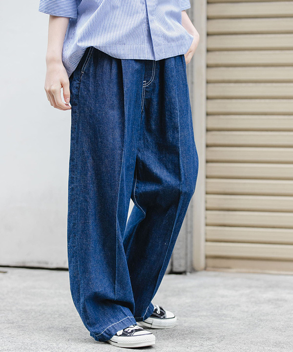 FORK&SPOON 棉麻牛仔褲