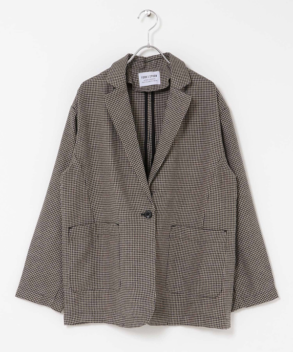 FORK&SPOON 混麻料西裝外套