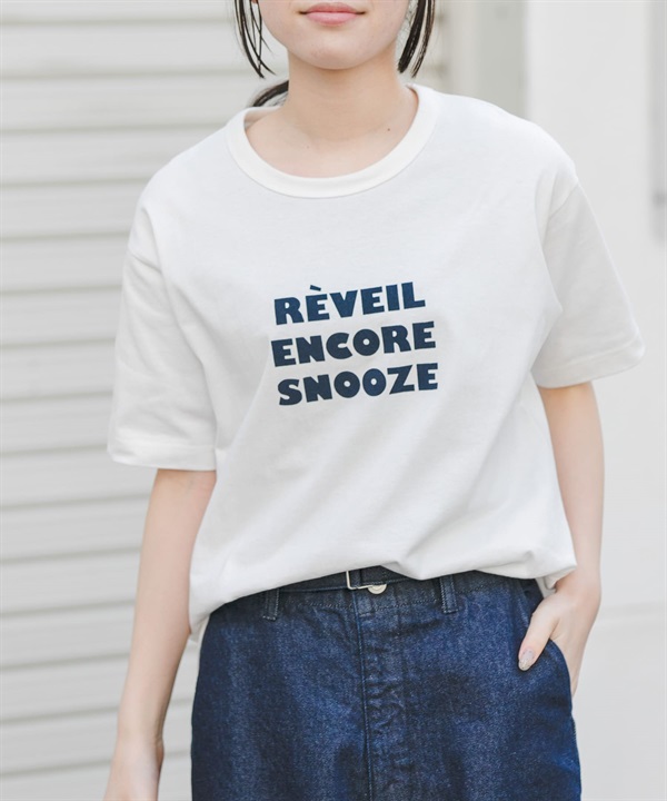 FORK&SPOON 植絨LOGO短袖T恤