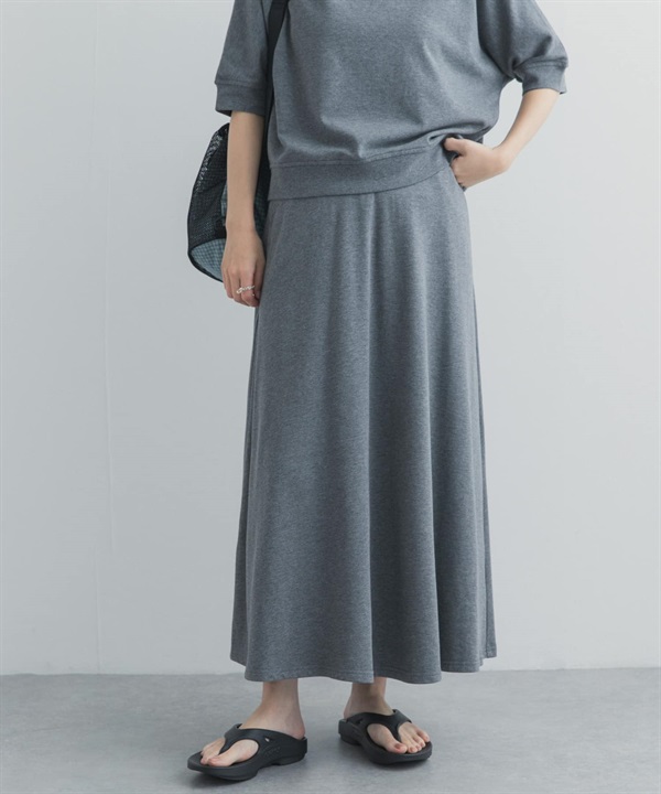 莫代爾棉質鬆緊長裙