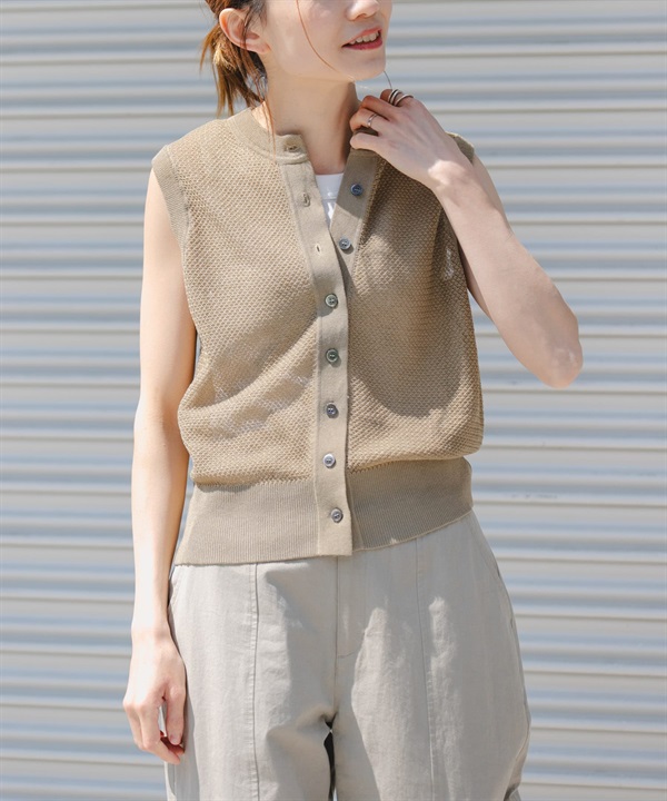 FORK&SPOON 正面鈕扣針織背心