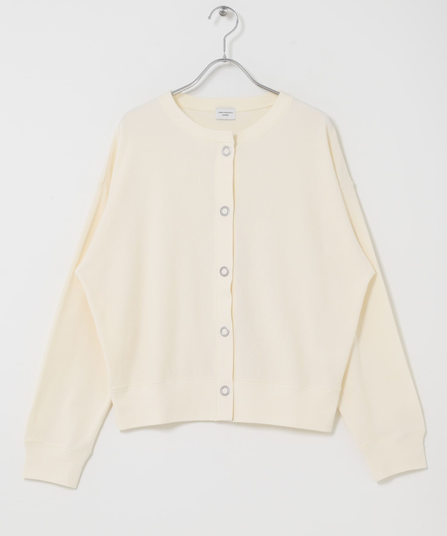 輕盈圓編羅紋開襟衫