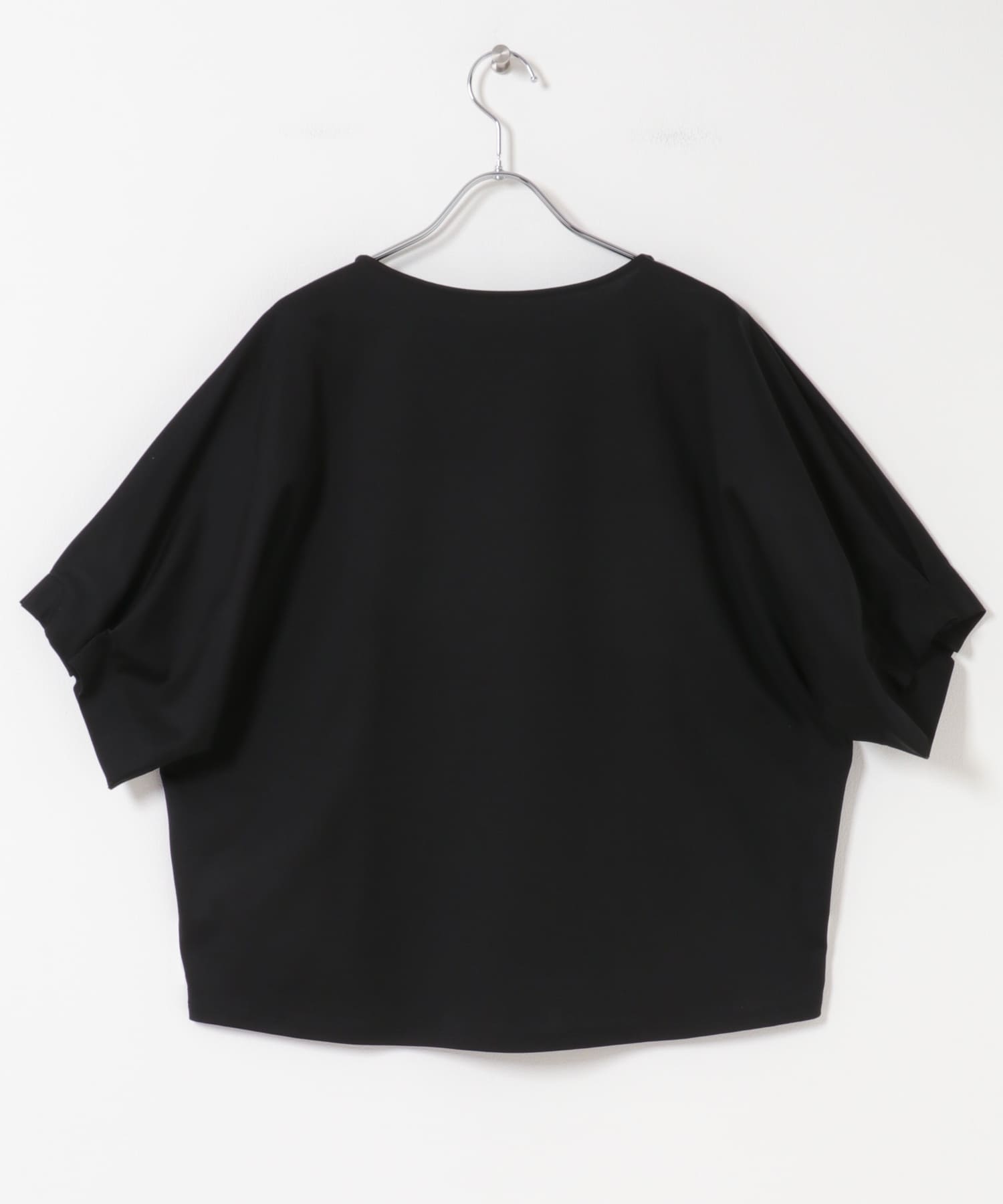 日本製UV CUT涼感打褶袖彈性喬琪紗套衫