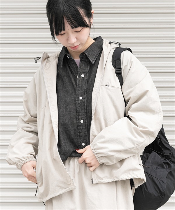 EKAL / UR TECH尼龍拉鍊連帽外套