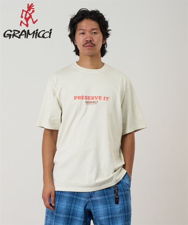 GRAMICCI / FOOTPRINTS TEE PIGMENT DYED