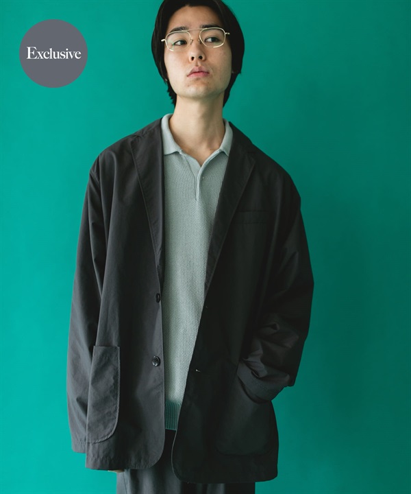 【別注】BURLAP OUTFITTER / Supplex尼龍雙扣西裝外套